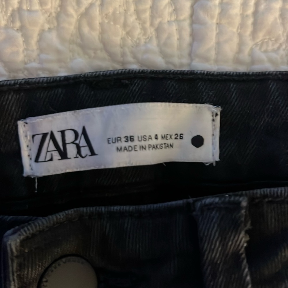Zara bootcut black jeans
